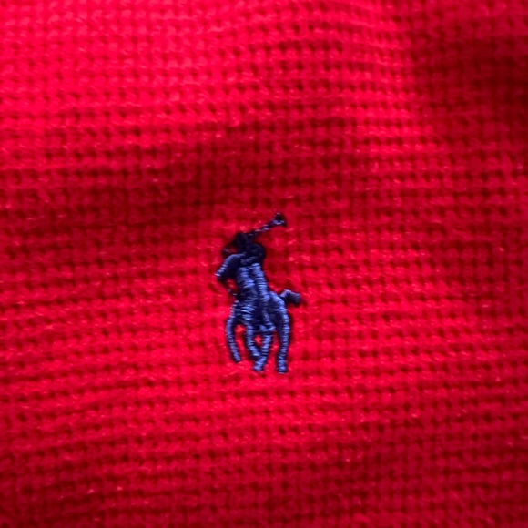 Ralph Lauren Red Kids Long Sleeve Thermal - Picture 3 of 4